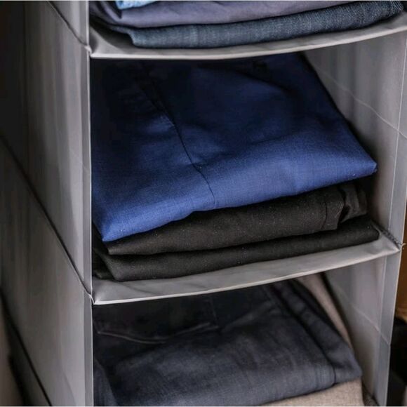 SKUBB Organizer with 6 compartments Folded Clothes dark gray 13 ¾x17 ¾x49 - Picture 3 of 5